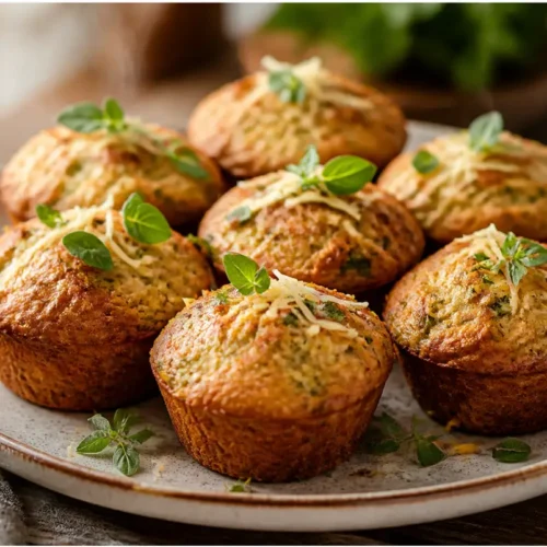healthy zucchini muffins arranged on a cooling rack, golden, moist, and tender